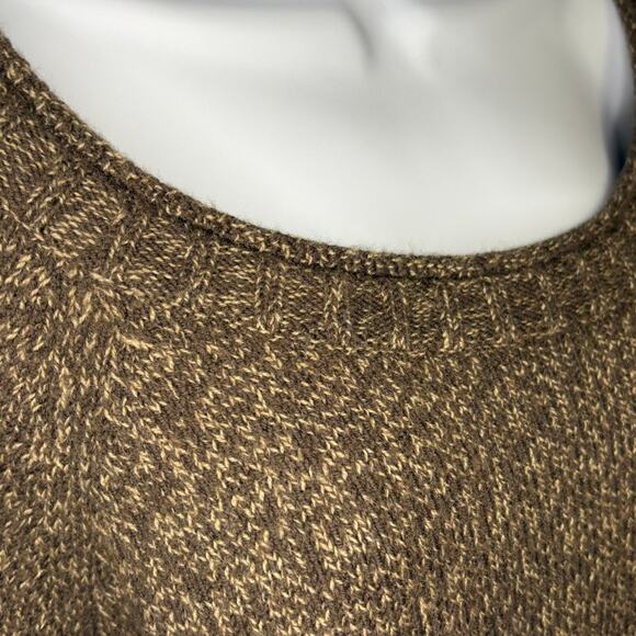 Cabela's Brown Neutral Minimalist Wool Knit Fishermen Sweater Womens Sz 2XL - Picture 2 of 7